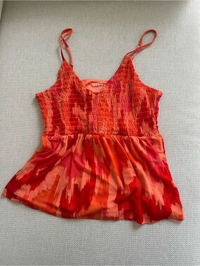 Old Navy Orange & Red Tank Top